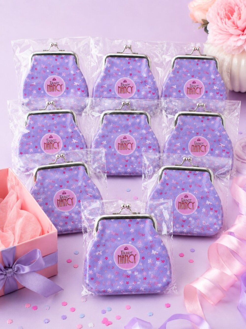 Disney Fancy Nancy Mini Purse Birthday Party Favor NWT Purple Pink